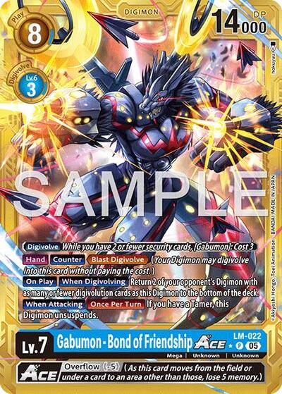 Gabumon Bond of Friendship ACE (Gold Border) (Advanced Booster Digimon Generation) Near Mint - Nick Nack's Full Frontal Attack