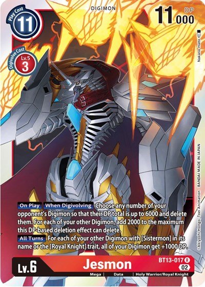 Jesmon (Versus Royal Knights) Near Mint - Nick Nack's Full Frontal Attack