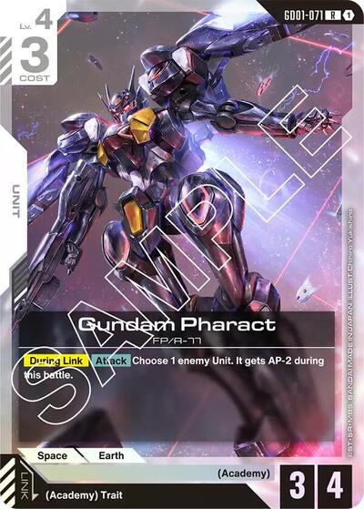 Gundam Pharact (Newtype Rising) Near Mint Holofoil