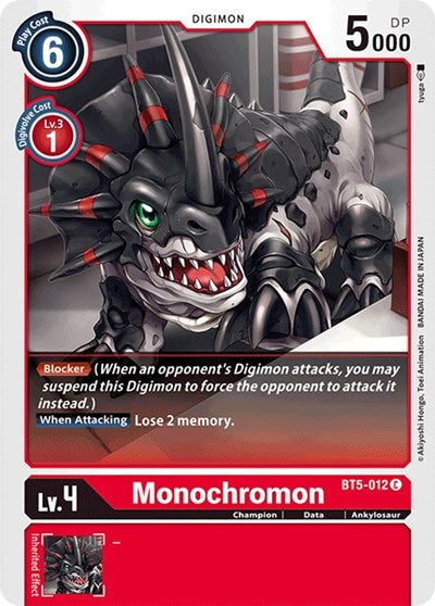 Monochromon (Battle of Omni) Near Mint