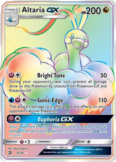 Altaria GX (Secret) (Dragon Majesty) Near Mint Holofoil