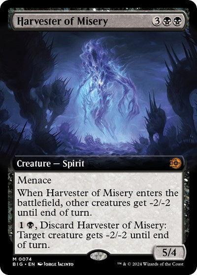 Harvester of Misery (Extended Art) (Outlaws of Thunder Junction: The Big Score) Near Mint Foil