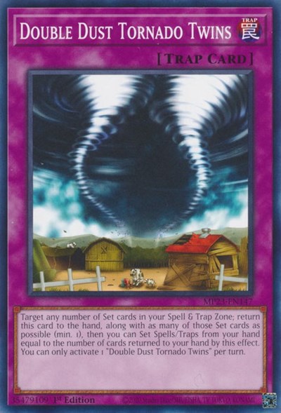 Double Dust Tornado Twins (25th Anniversary Tin: Dueling Heroes Mega Pack) Light Play 1st Edition