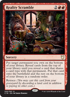 Reality Scramble (Commander 2018) Damaged / Poor