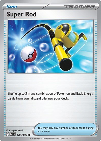 Super Rod - 188 (SV02: Paldea Evolved) Near Mint - Nick Nack's Full Frontal Attack
