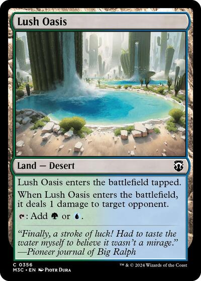 Lush Oasis (Commander: Modern Horizons 3) Near Mint - Nick Nack's Full Frontal Attack