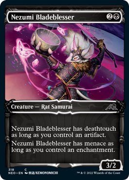 Nezumi Bladeblesser (Showcase) (Kamigawa: Neon Dynasty) Near Mint - Nick Nack's Full Frontal Attack
