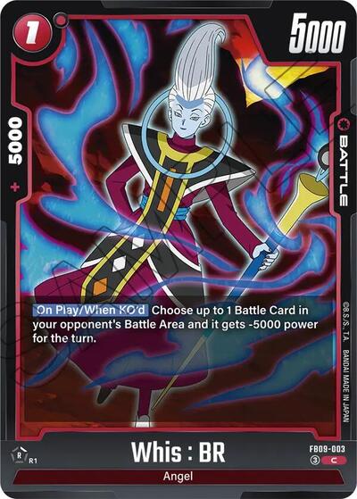 Whis : BR (Dual Evolution) Near Mint - Nick Nack's Full Frontal Attack