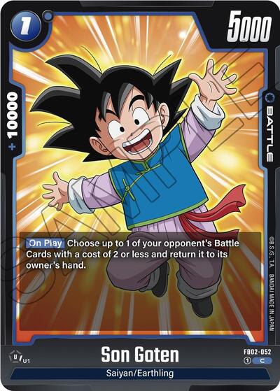 Son Goten FB02-052 (Blazing Aura) Near Mint