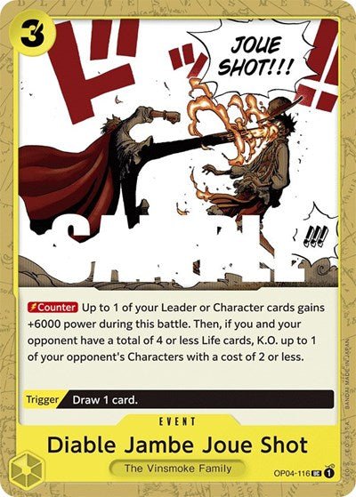 Diable Jambe Joue Shot (Kingdoms of Intrigue) Near Mint - Nick Nack's Full Frontal Attack