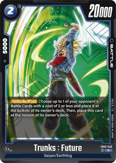 Trunks : Future (Raging Roar) Near Mint Holofoil