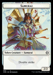 Rebel // Samurai Double-Sided Token [Phyrexia: All Will Be One Tokens]