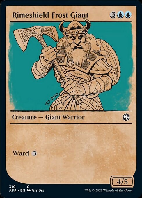 Rimeshield Frost Giant (Showcase) (Adventures in the Forgotten Realms) Near Mint - Nick Nack's Full Frontal Attack