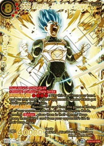 SSB Vegeta, Unbridled Power (God Rare) (BT16-147) [Cartes de promotion de tournoi] 