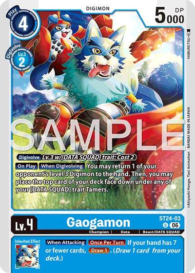 Gaogamon (Starter Deck 24: Data Squad) Near Mint