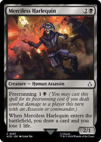 Merciless Harlequin (Universes Beyond: Assassin's Creed) Near Mint