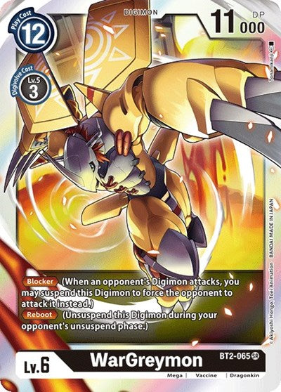 WarGreymon BT2-065 (Release Special Booster) Near Mint Foil