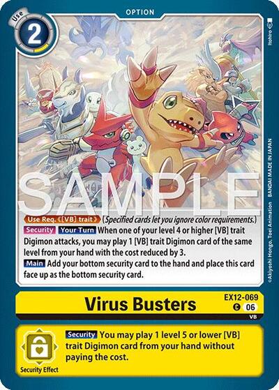 Virus Busters (Digital World Shambala) Near Mint - Nick Nack's Full Frontal Attack