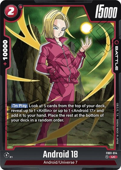 Android 18 FB01-014 (Awakened Pulse) Near Mint