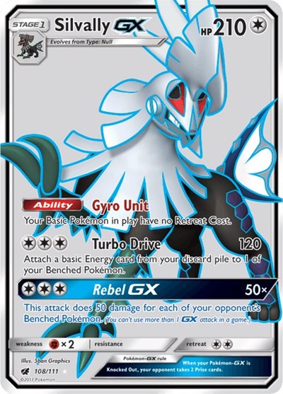Silvally GX (Full Art) (SM - Crimson Invasion) Near Mint Holofoil