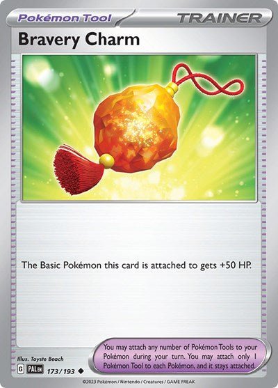 Bravery Charm (SV02: Paldea Evolved) Near Mint - Nick Nack's Full Frontal Attack