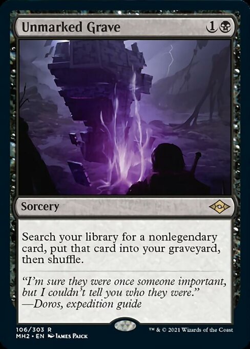Unmarked Grave (Modern Horizons 2) Near Mint - Nick Nack's Full Frontal Attack