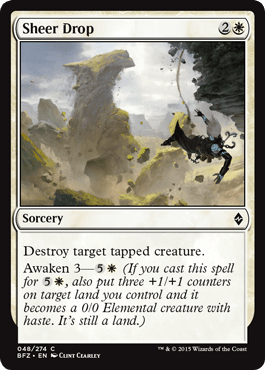 Sheer Drop (Battle for Zendikar) Near Mint - Nick Nack's Full Frontal Attack
