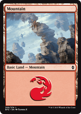 Mountain (269) (Battle for Zendikar) Near Mint - Nick Nack's Full Frontal Attack