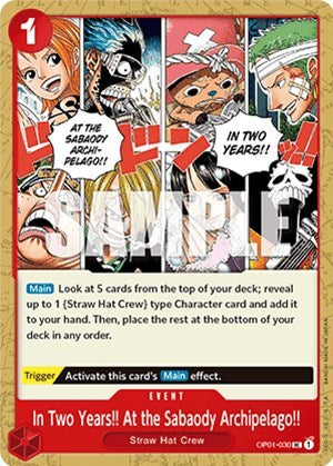 In Two Years!! At the Sabaody Archipelago!! (Romance Dawn) Near Mint