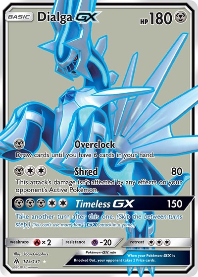 Dialga GX (Full Art) (SM - Forbidden Light) Near Mint Holofoil