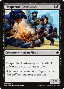 Desperate Castaways (Ixalan) Near Mint - Nick Nack's Full Frontal Attack