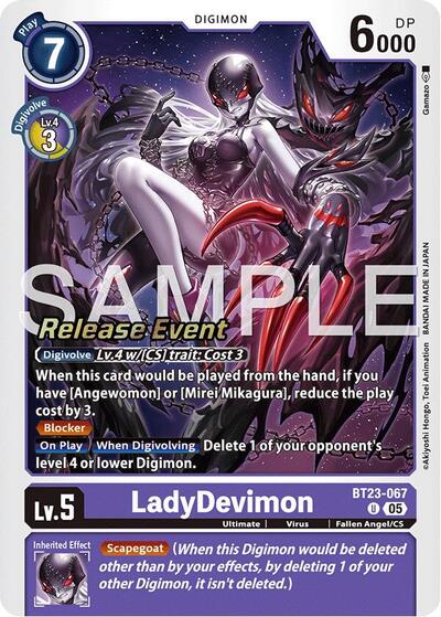 LadyDevimon (Hackers' Slumber Release Event Cards) Near Mint Foil