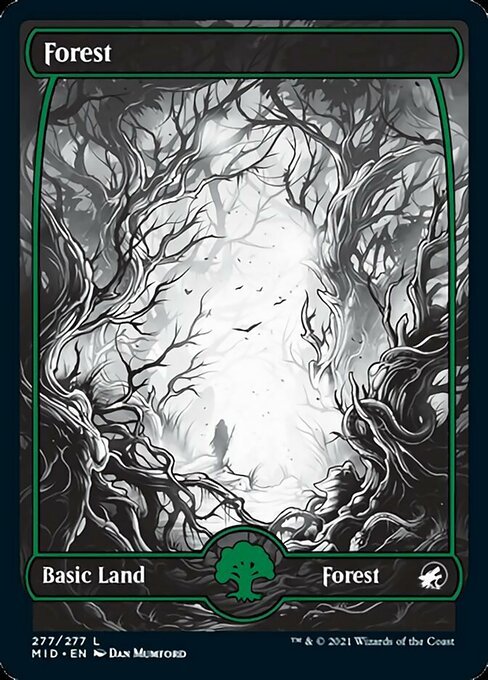 Forest (277) (Innistrad: Midnight Hunt) Near Mint - Nick Nack's Full Frontal Attack