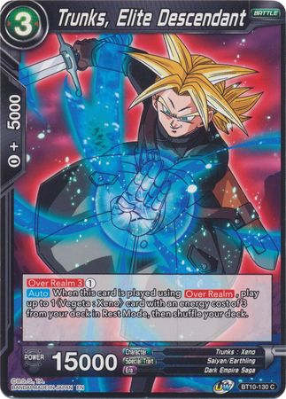 Trunks, Descendiente Élite [BT10-130] 