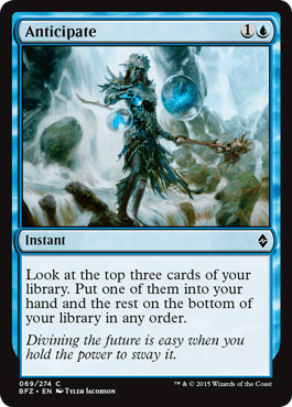 Anticipate (Battle for Zendikar) Near Mint - Nick Nack's Full Frontal Attack