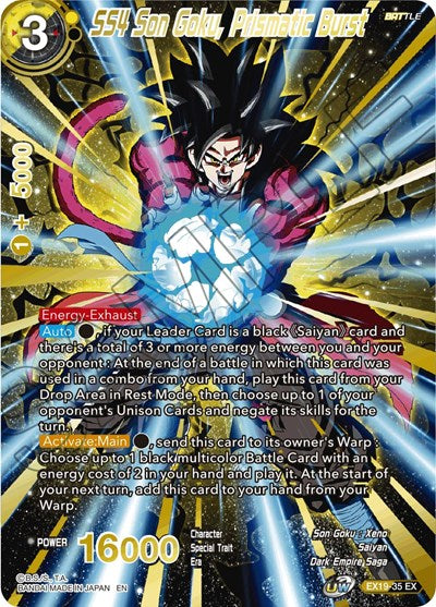 SS4 Son Goku, Prismatic Burst (Special Anniversary Set 2021) Near Mint