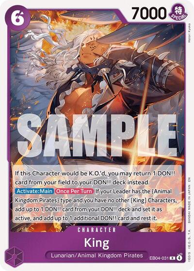 King (The Azure Sea's Seven) Near Mint Foil - Nick Nack's Full Frontal Attack