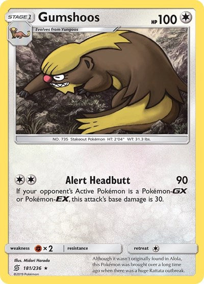 Gumshoos (SM - Unified Minds) Near Mint