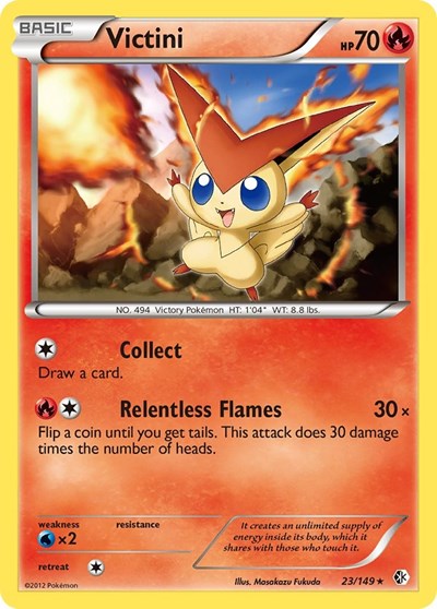 Victini (Boundaries Crossed) Damaged / Poor Reverse Holofoil