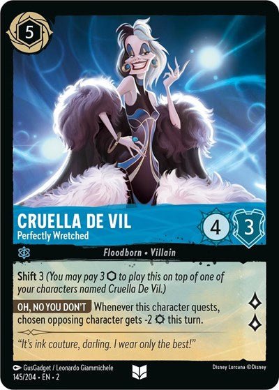 Cruella De Vil - Perfectly Wretched (Rise of the Floodborn) Near Mint - Nick Nack's Full Frontal Attack