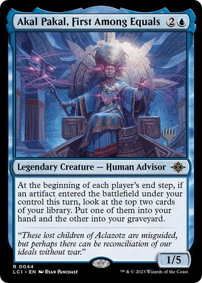 Akal Pakal, First Among Equals (Promo Pack: The Lost Caverns of Ixalan) Near Mint Foil