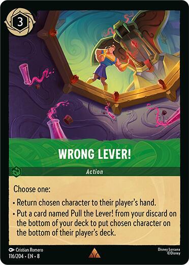 Wrong Lever! (Reign of Jafar) Near Mint - Nick Nack's Full Frontal Attack