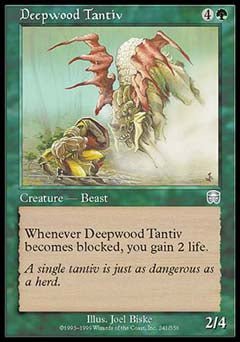 Deepwood Tantiv (Mercadian Masques) Light Play Foil - Nick Nack's Full Frontal Attack