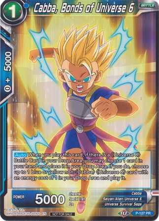 Cabba, Bonds of Universe 6 (Shop Tournament: Assault of Saiyans) (P-127) [Cartes de promotion] 