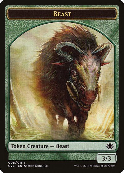 Beast Token (008) (Duel Decks: Anthology) Near Mint - Nick Nack's Full Frontal Attack