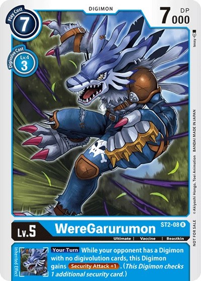 WereGarurumon ST2-08 (Tamer Party Vol. 2 Promo) (Starter Deck 02: Cocytus Blue) Near Mint
