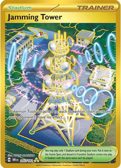 Jamming Tower (SV10: Destined Rivals) Near Mint Holofoil