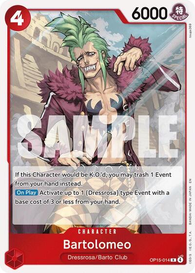 Bartolomeo (Adventure on Kami's Island) Near Mint Foil - Nick Nack's Full Frontal Attack
