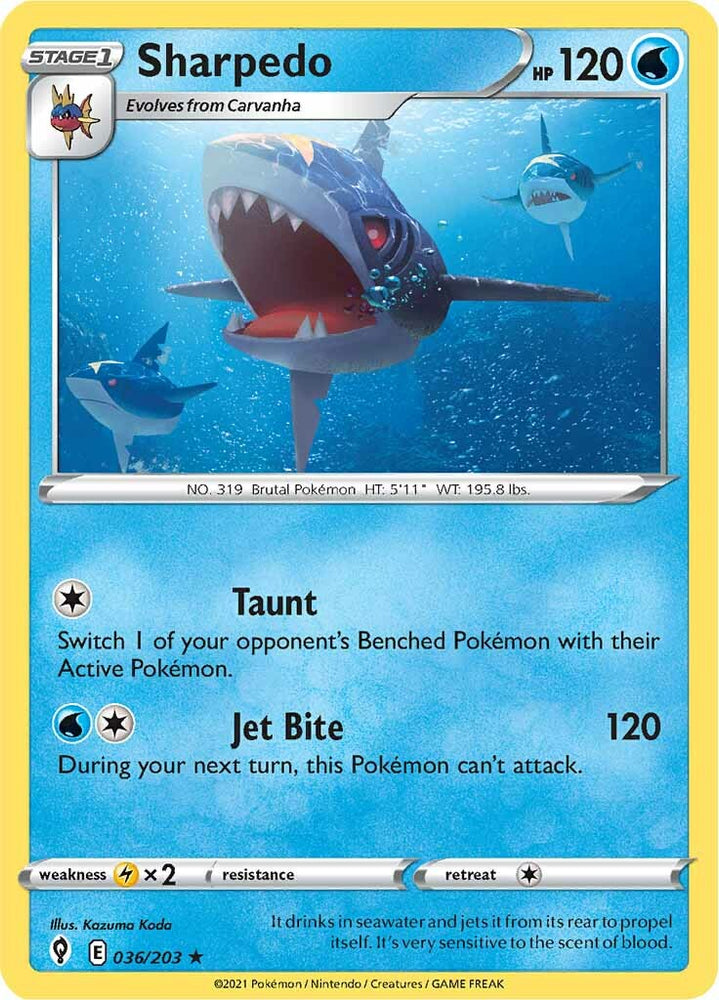 Sharpedo (036/203) [Épée et bouclier : Cieux en évolution] 