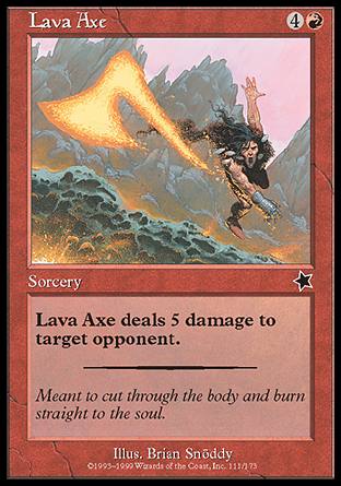Lava Axe (Starter 1999) Light Play - Nick Nack's Full Frontal Attack